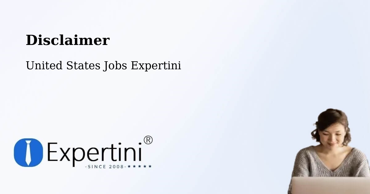 Disclaimer – Turlock - United States Jobs Expertini